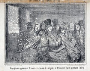 Illustration pour la série "Les Agréments des Chemins de fer" - Honoré Daumier