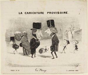 La Neige - Honoré Daumier