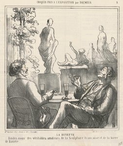 La buvette - Honoré Daumier