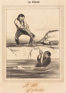 Le Barbillon entraîne... - Honoré Daumier