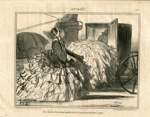Le Charivari, Satirique en N & B, ca. 1855_5_11: Nouvelles n* 190. Des Dames d