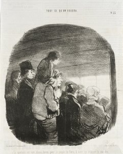 Le Spectacle est une chose bonne pour le peuple de Paris... - Honoré Daumier