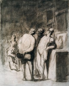 Les trois connaisseurs - Honoré Daumier