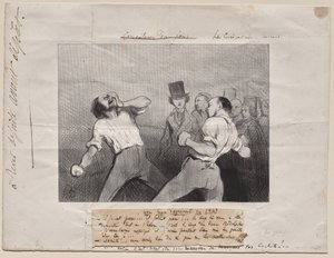 Leçon de compréhension en 1843 - Honoré Daumier