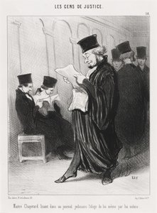 Maître Chapotard lisant... l