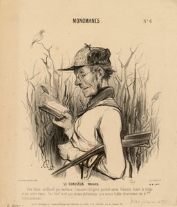 Monomanes no 6 : Le Chasseur parisien. Être bénin, inoffensif par excellence... - Honoré Daumier