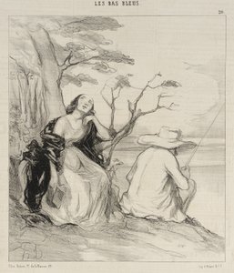 O douleur!... avoir rêvé... un époux... - Honoré Daumier