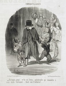 Oh ! Papa, papa... voilà un beau Polichinelle... - Honoré Daumier