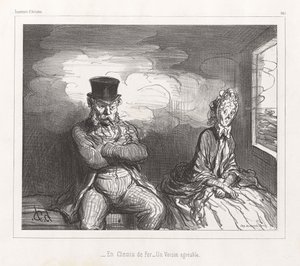Dans le train, un voisin agréable, extrait de la revue Souvenirs d