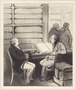 Oui, mon cher monsieur Badoulard, je vais... - Honoré Daumier