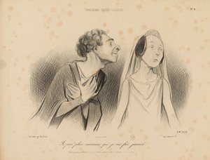 Physionomies Tragico-Classiques. Je pars plus amoureux que je ne le fus jamais. N° 4.