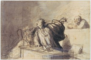 Plaidoyer pour la défense - Honoré Daumier