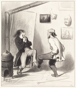 Quand on a brûlé son dernier chevalet! - Honoré Daumier