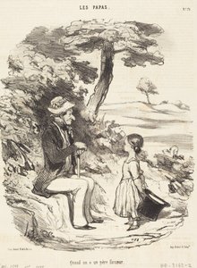 Quand on a un père farceur - Honoré Daumier