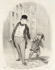Si tu ne viens pas plus vite que ça au collège - Honoré Daumier