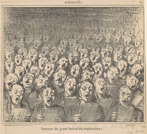 Souvenir du grand festival des orphéonistes - Honoré Daumier
