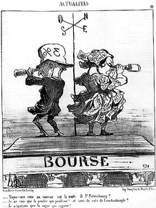 La bourse par Daumier - dans « Charivari » du 27/08/1853 - Honoré Daumier