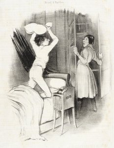 Théâtre du Vaudeville - Passé minuit - Honoré Daumier