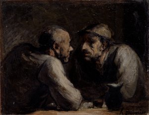 Les Deux buveurs - Honoré Daumier