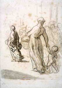 Deux femmes et un enfant, c.1848-50