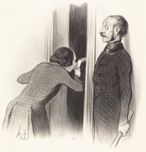 Un amant trop heureux - Honoré Daumier