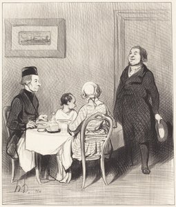 Un Ami est un crocodile... - Honoré Daumier