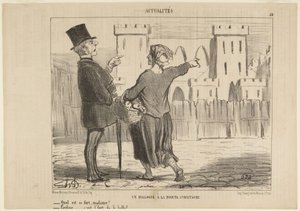 Un dialogue à la Pointe St. Eustache - Honoré Daumier