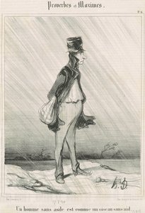 Un homme sans asile... - Honoré Daumier