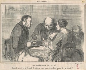 Une expérience culinaire - Honoré Daumier