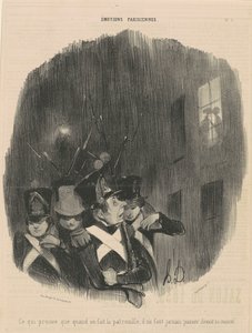 Ce qui prouve que quand on fait...patrouille... - Honoré Daumier
