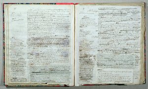 Pages 26 et 27 du manuscrit de 