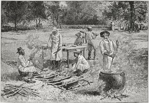 Un barbecue du Sud, illustration de 