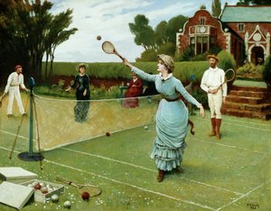 Joueurs de tennis, 1885 - Horace Henry Cauty