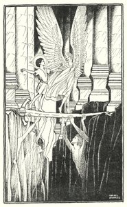 Dans le temple (litho)