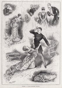 "Fedora" au Haymarket Theatre (gravure) - Horace Morehen