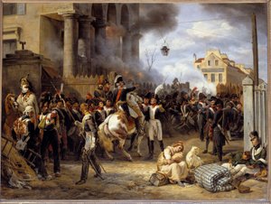 Campagne de France : La barrière de Clichy, défense de Paris le 30/03/1814 (détail)