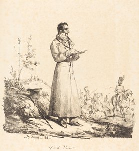 Carle Vernet, en pied - Emile Jean Horace Vernet