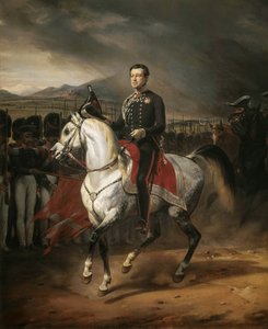Portrait équestre de Charles Albert 1798-1849, roi de Sardaigne, 1834 - Emile Jean Horace Vernet