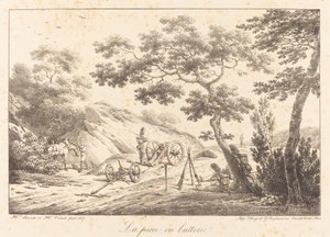 La pièce en batterie - Emile Jean Horace Vernet