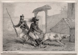 Maraudeurs, tenez bon - Emile Jean Horace Vernet