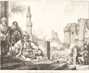 Massacre des mamelouks rebelles dans le château du Caire - Emile Jean Horace Vernet