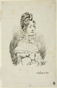 Portrait de Madame Perregaux - Emile Jean Horace Vernet