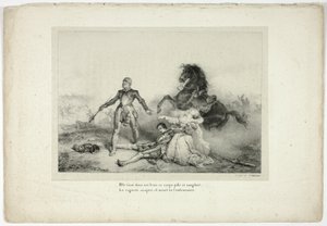 Elle tenait dans ses bras le cadavre pâle et ensanglanté...