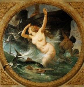La vapeur chassant les dieux de la mer, peinture au plafond, Salle des Pas perdus