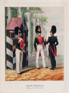 Régiment des gardes à pied de Semenovsky, premier quart du 19e siècle - Emile Jean Horace Vernet