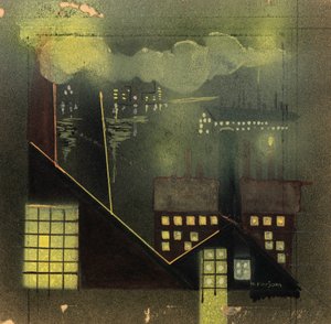 Industrie la nuit, vers 1940 - Horatio C. Forjohn