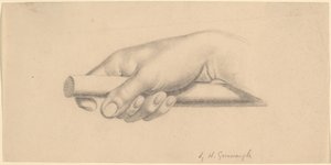 Main droite tenant une courte tige - Horatio Greenough