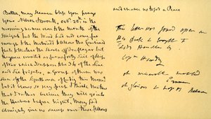 Lettre de Lord Horatio Nelson à Lady Emma Hamilton, 19 octobre 1805