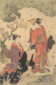 Dames à un pique-nique, vers 1790 - Hosoda Eishi
