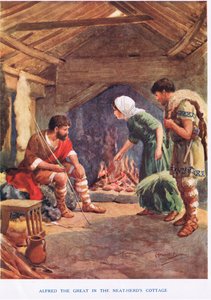 Alfred le Grand dans la chaumière du vacher, illustration de 